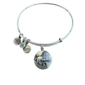 Alex and Ani Silver Lion Leo Zodiac Bangle